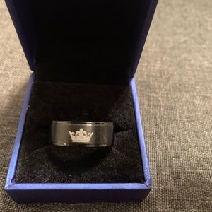 Female wedding band his queen on the inside